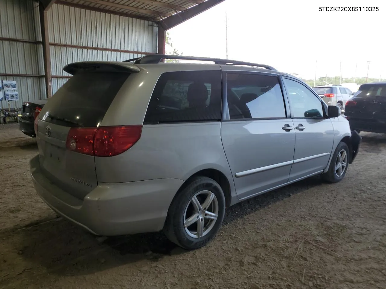 2008 Toyota Sienna Xle VIN: 5TDZK22CX8S110325 Lot: 64815434