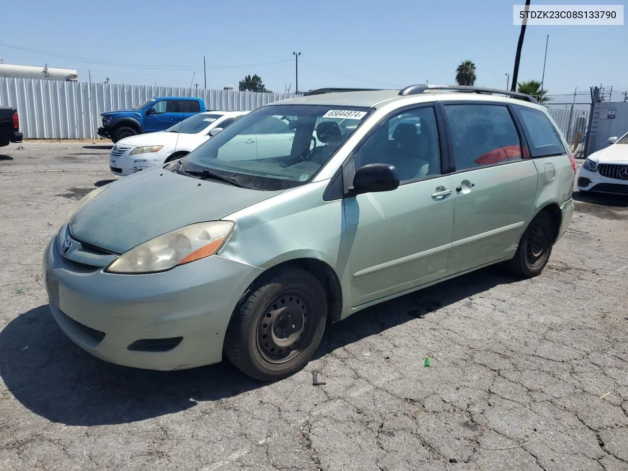 2008 Toyota Sienna Ce VIN: 5TDZK23C08S133790 Lot: 65044974