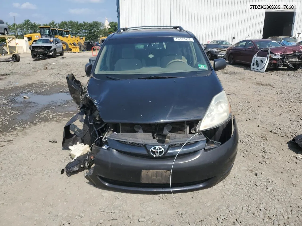 2008 Toyota Sienna Ce VIN: 5TDZK23CX8S176601 Lot: 66173474