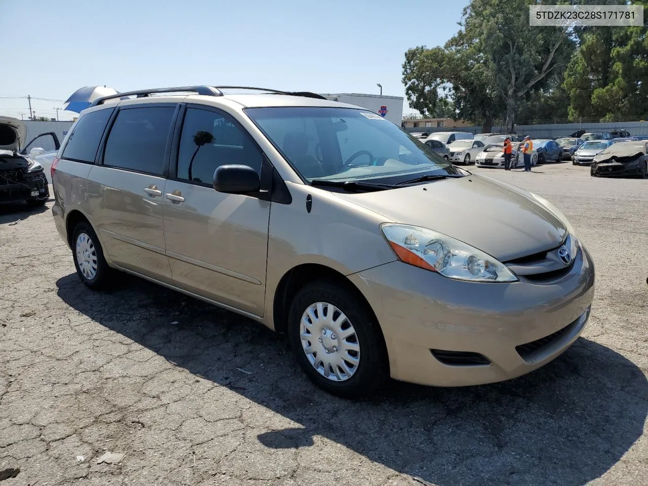 5TDZK23C28S171781 2008 Toyota Sienna Ce