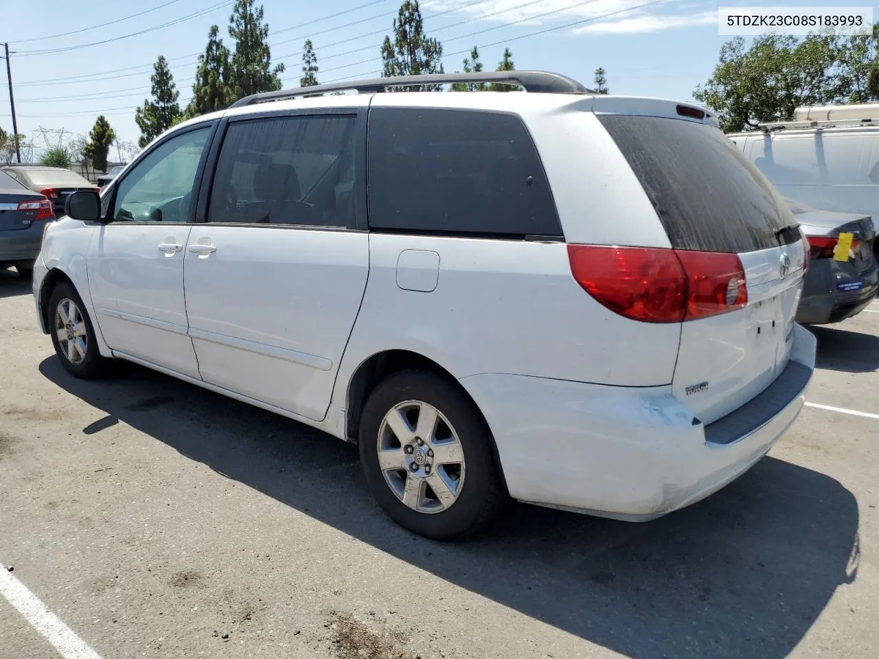 2008 Toyota Sienna Ce VIN: 5TDZK23C08S183993 Lot: 66607404