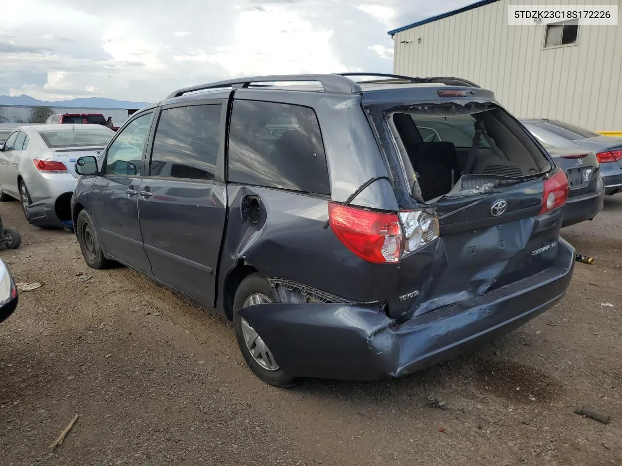 2008 Toyota Sienna Ce VIN: 5TDZK23C18S172226 Lot: 66626204