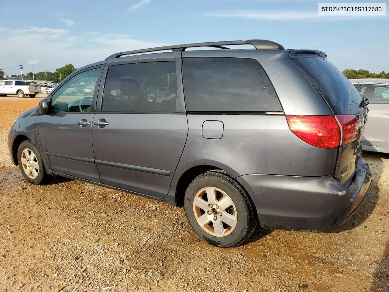 2008 Toyota Sienna Ce VIN: 5TDZK23C18S117680 Lot: 66894654