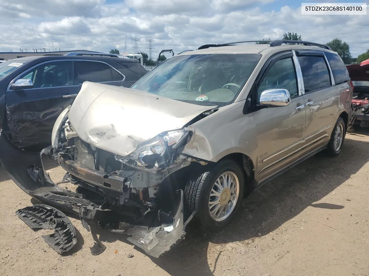 2008 Toyota Sienna Ce VIN: 5TDZK23C68S140100 Lot: 66917514