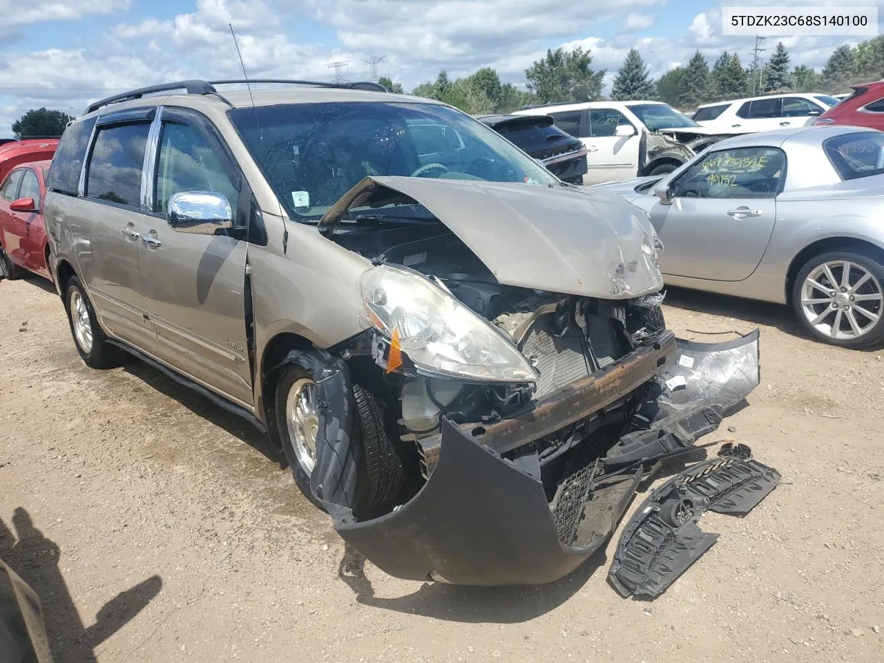 5TDZK23C68S140100 2008 Toyota Sienna Ce