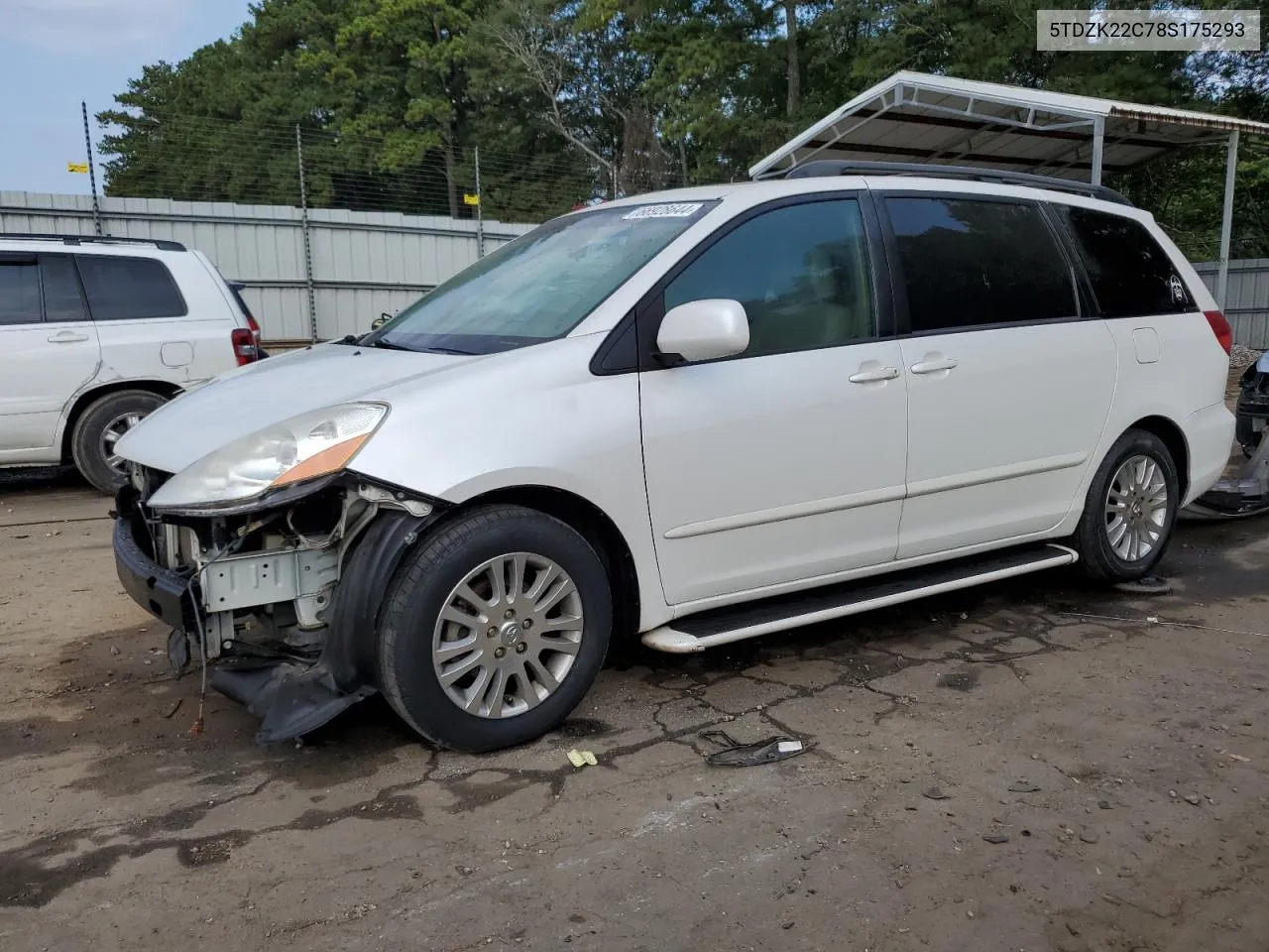 2008 Toyota Sienna Xle VIN: 5TDZK22C78S175293 Lot: 66928644