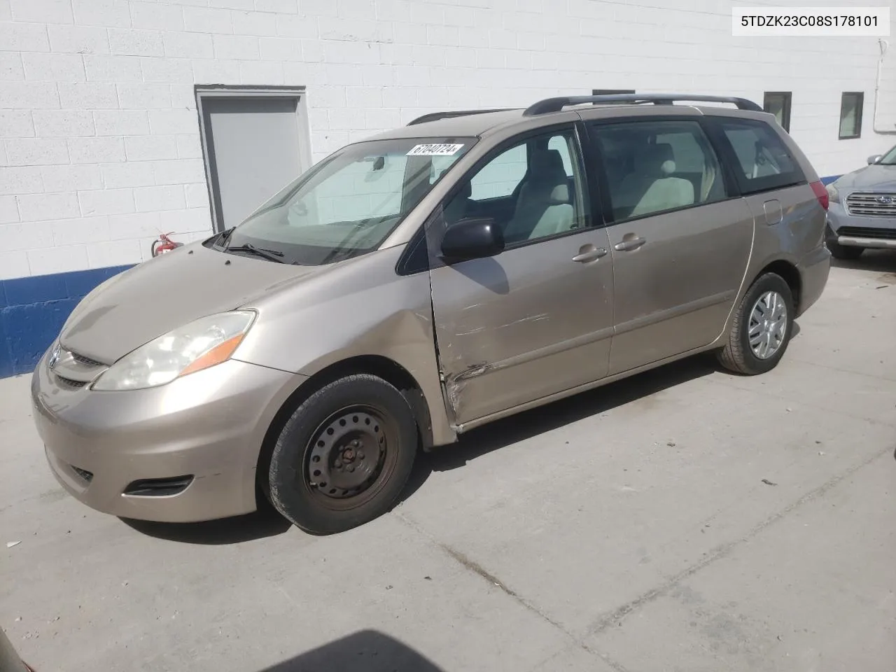 5TDZK23C08S178101 2008 Toyota Sienna Ce