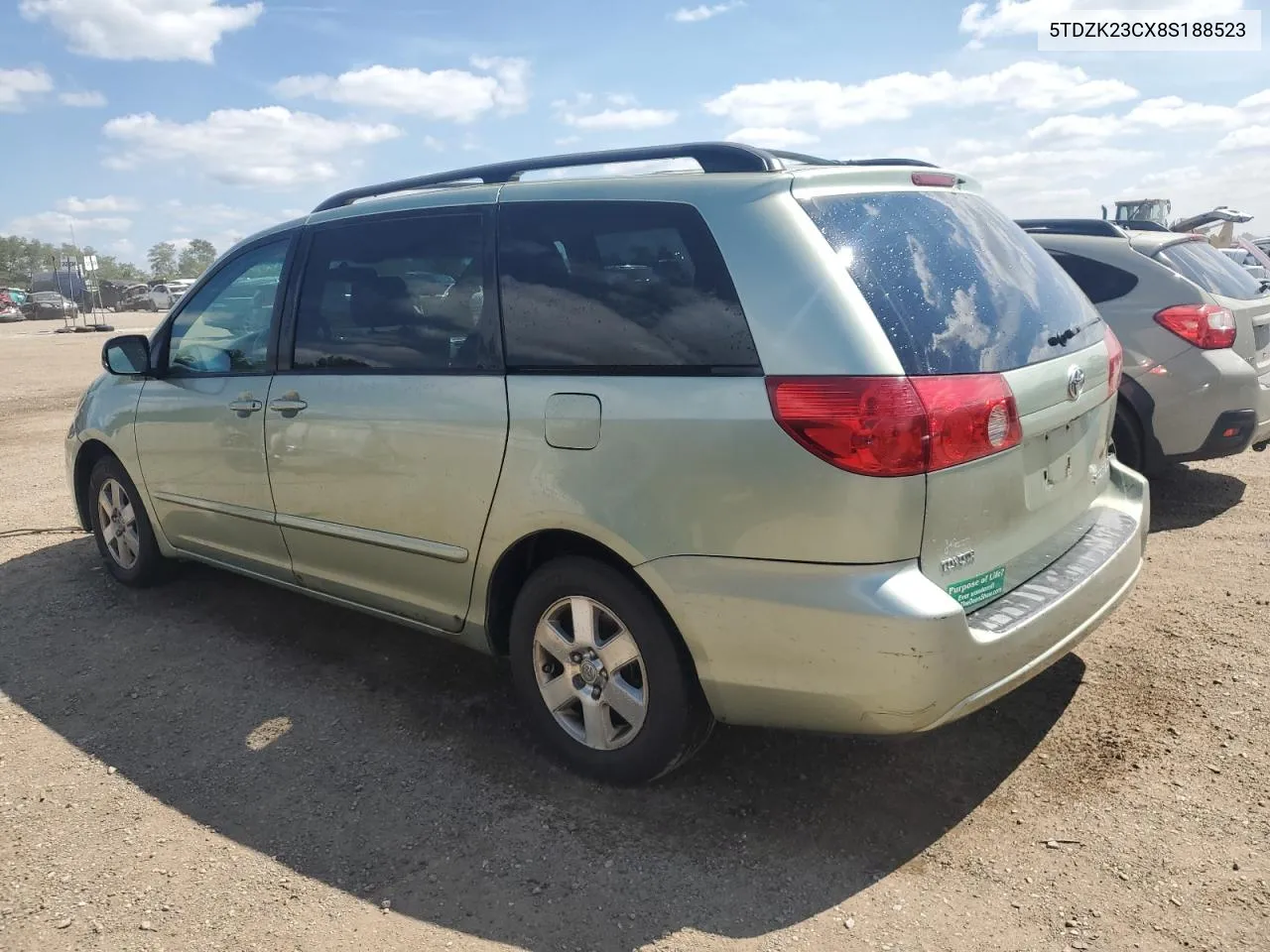 5TDZK23CX8S188523 2008 Toyota Sienna Ce