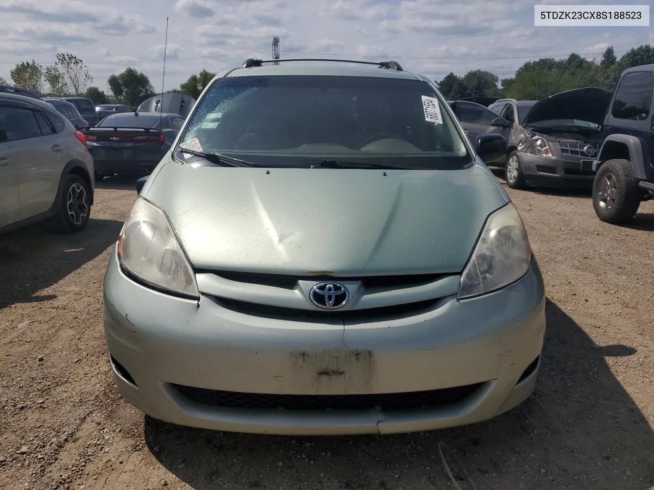 5TDZK23CX8S188523 2008 Toyota Sienna Ce