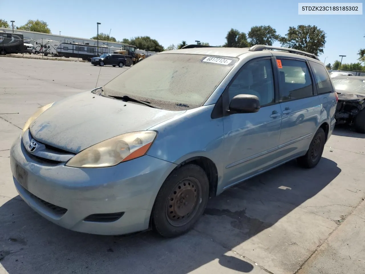 2008 Toyota Sienna Ce VIN: 5TDZK23C18S185302 Lot: 68172124