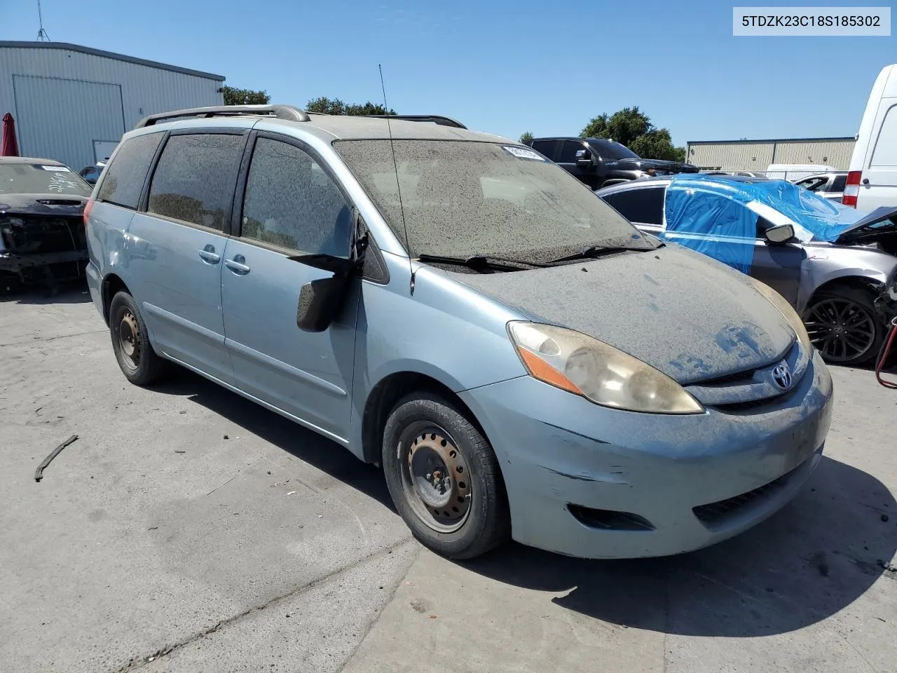 2008 Toyota Sienna Ce VIN: 5TDZK23C18S185302 Lot: 68172124