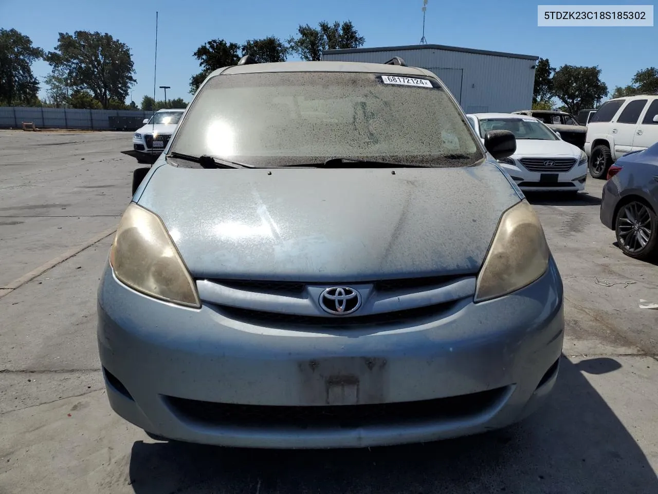 2008 Toyota Sienna Ce VIN: 5TDZK23C18S185302 Lot: 68172124