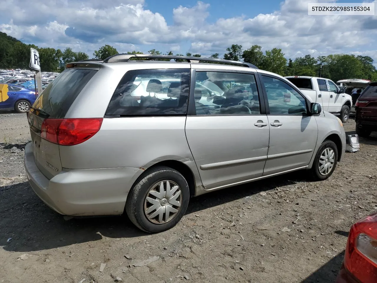 5TDZK23C98S155304 2008 Toyota Sienna Ce