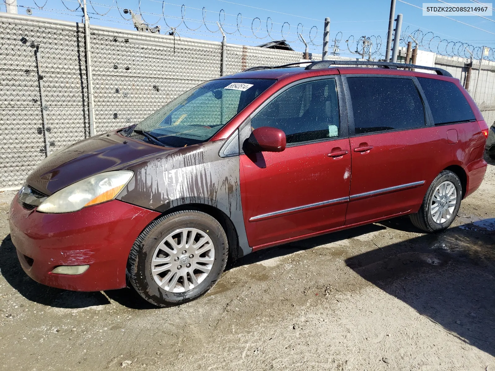 2008 Toyota Sienna Xle VIN: 5TDZK22C08S214967 Lot: 68543514