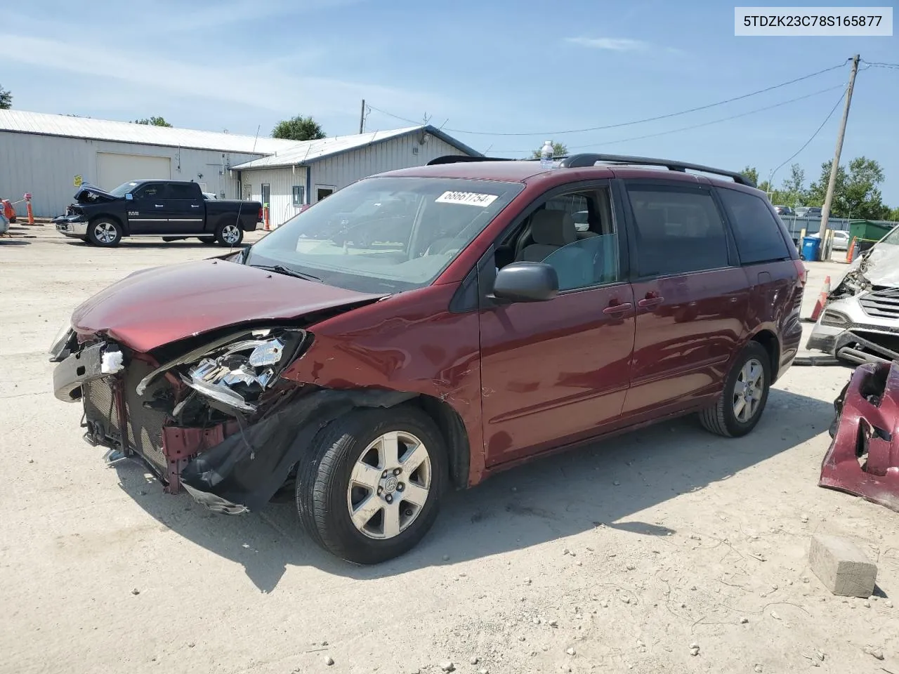 5TDZK23C78S165877 2008 Toyota Sienna Ce