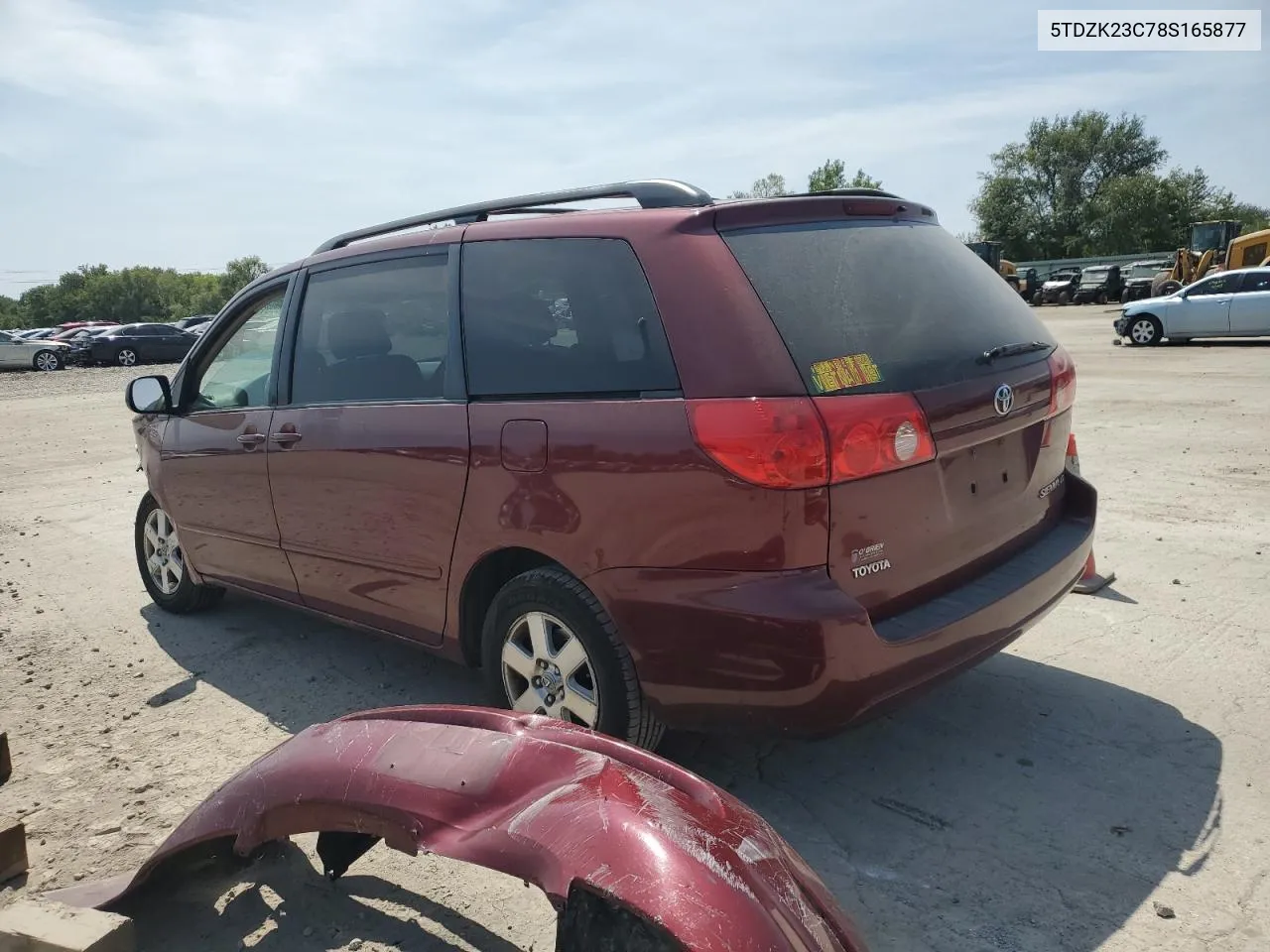 2008 Toyota Sienna Ce VIN: 5TDZK23C78S165877 Lot: 68661754