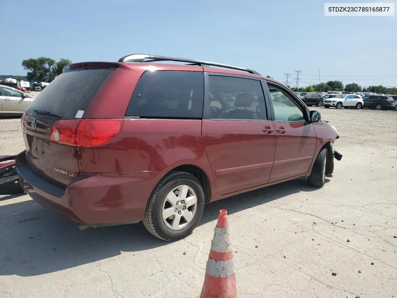 5TDZK23C78S165877 2008 Toyota Sienna Ce