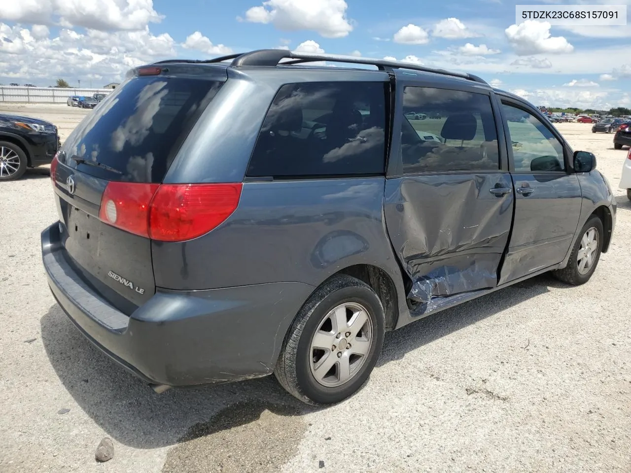 2008 Toyota Sienna Ce VIN: 5TDZK23C68S157091 Lot: 68938044