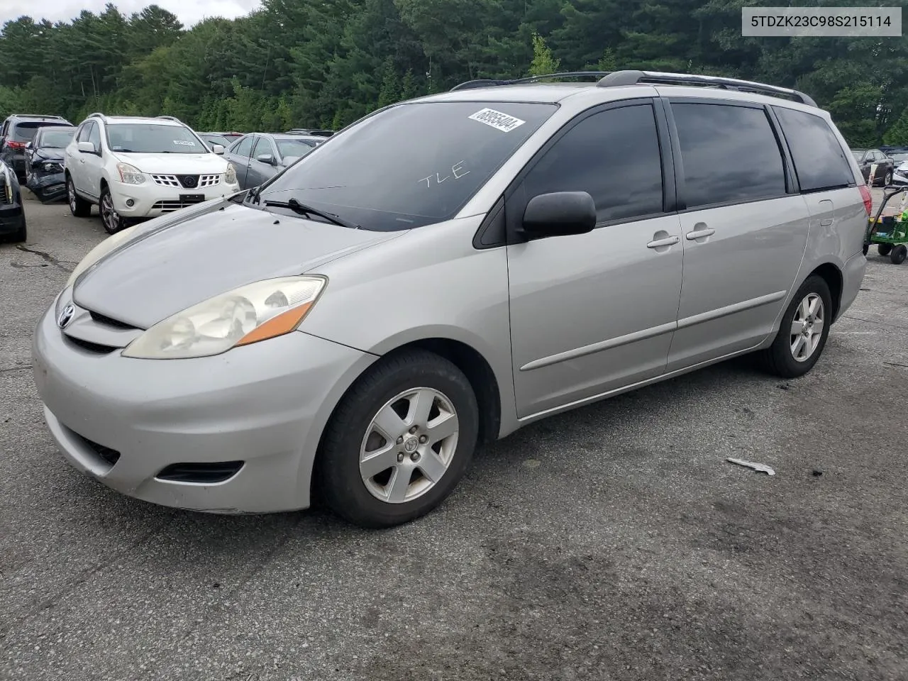 5TDZK23C98S215114 2008 Toyota Sienna Ce