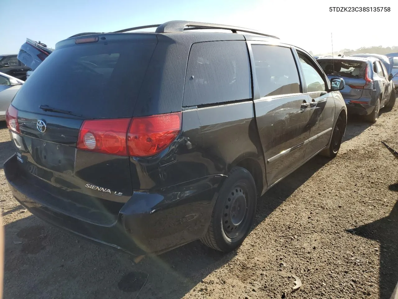 2008 Toyota Sienna Ce VIN: 5TDZK23C38S135758 Lot: 69579254