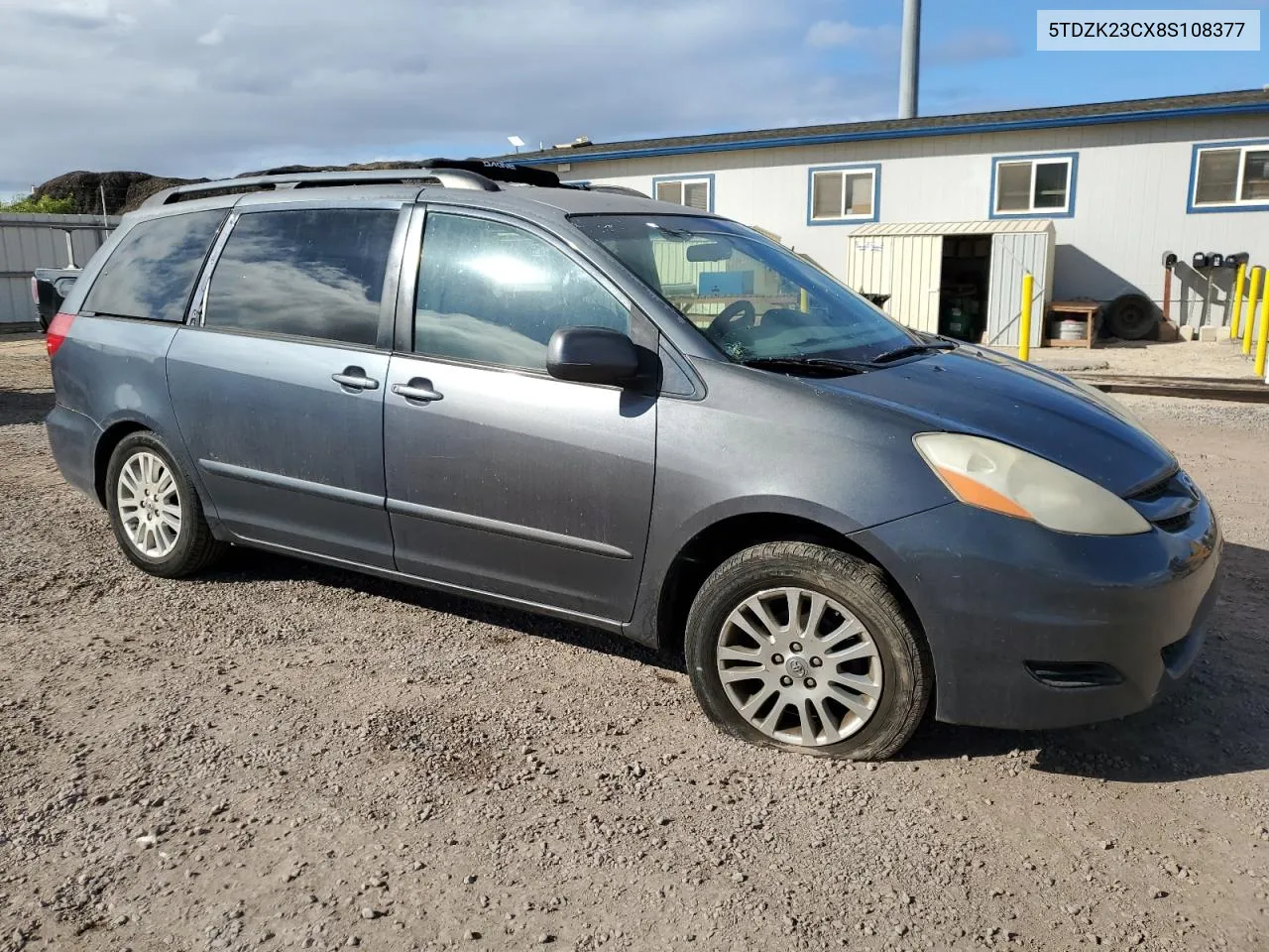 2008 Toyota Sienna Ce VIN: 5TDZK23CX8S108377 Lot: 69717074