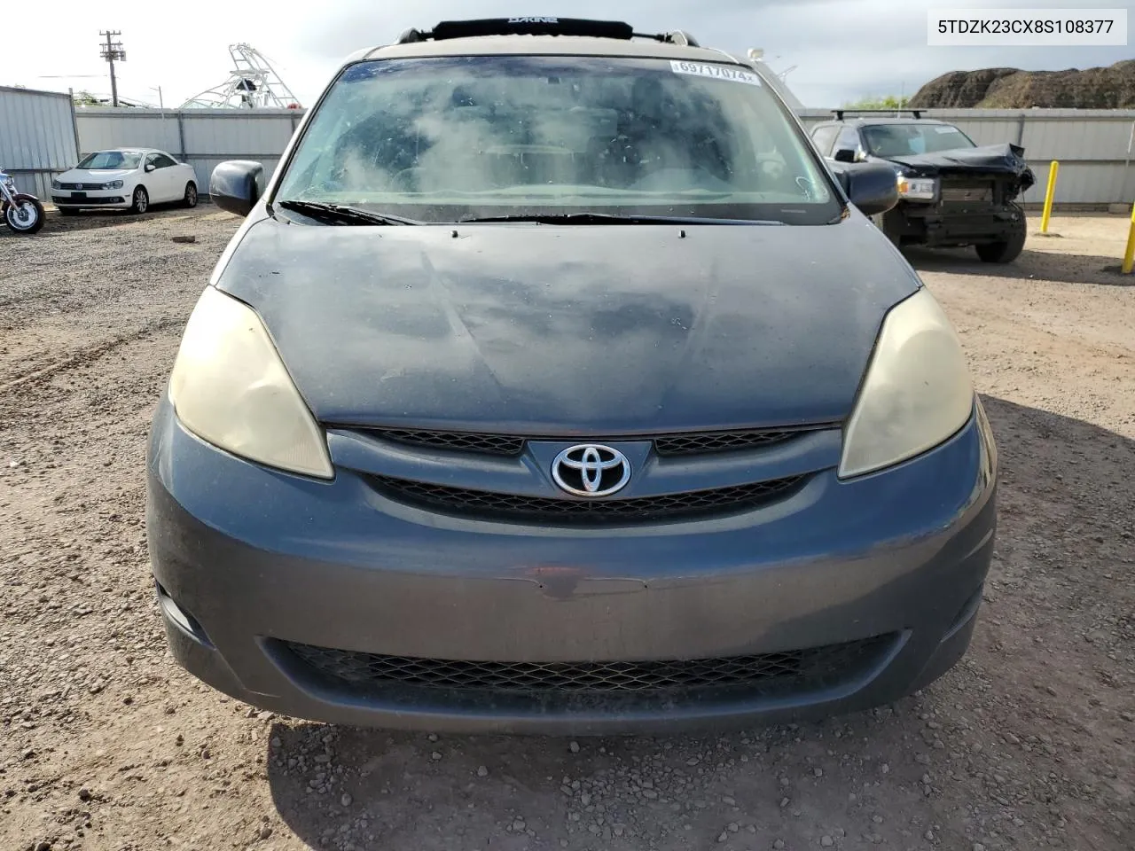 2008 Toyota Sienna Ce VIN: 5TDZK23CX8S108377 Lot: 69717074