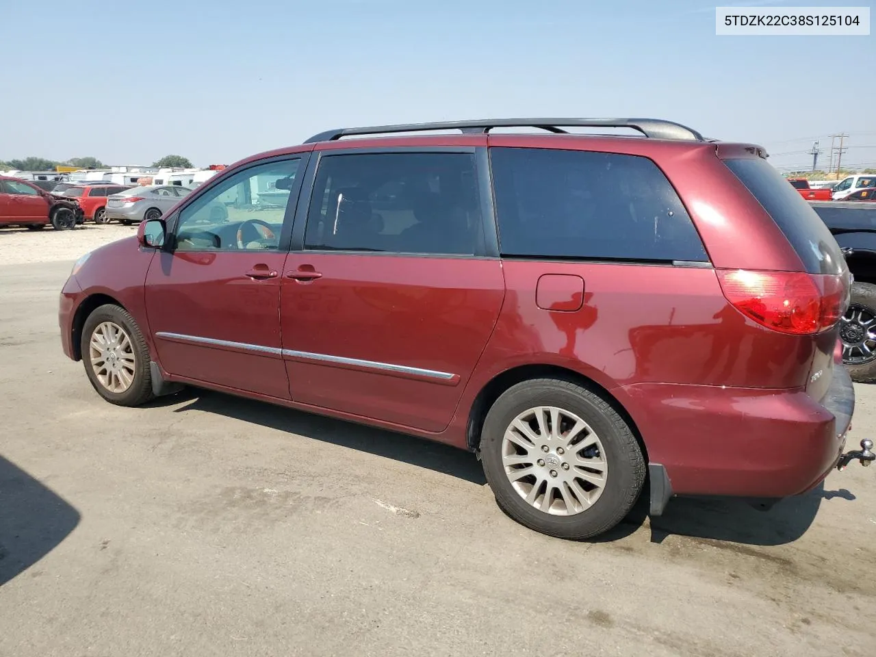 2008 Toyota Sienna Xle VIN: 5TDZK22C38S125104 Lot: 70046654