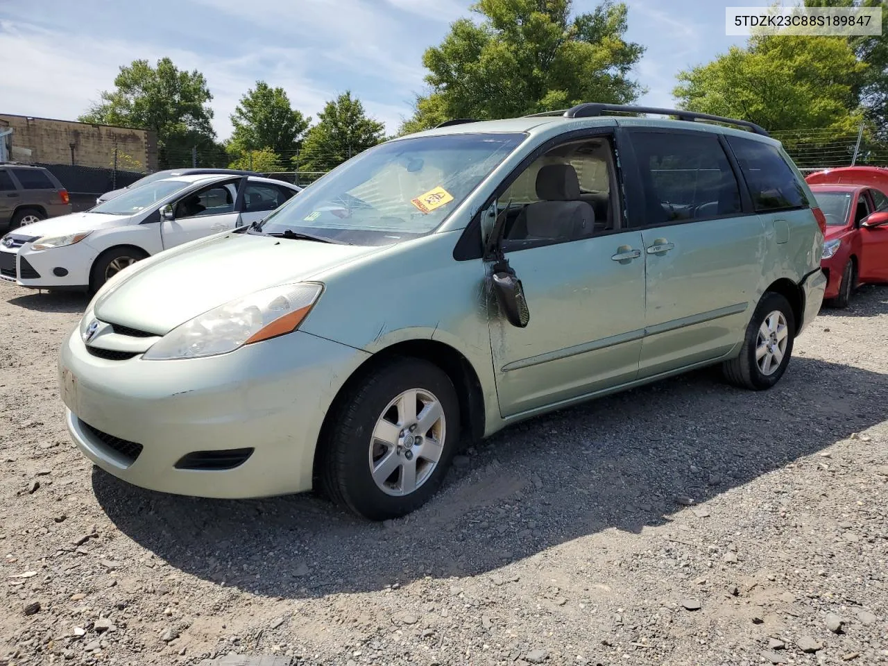 5TDZK23C88S189847 2008 Toyota Sienna Ce