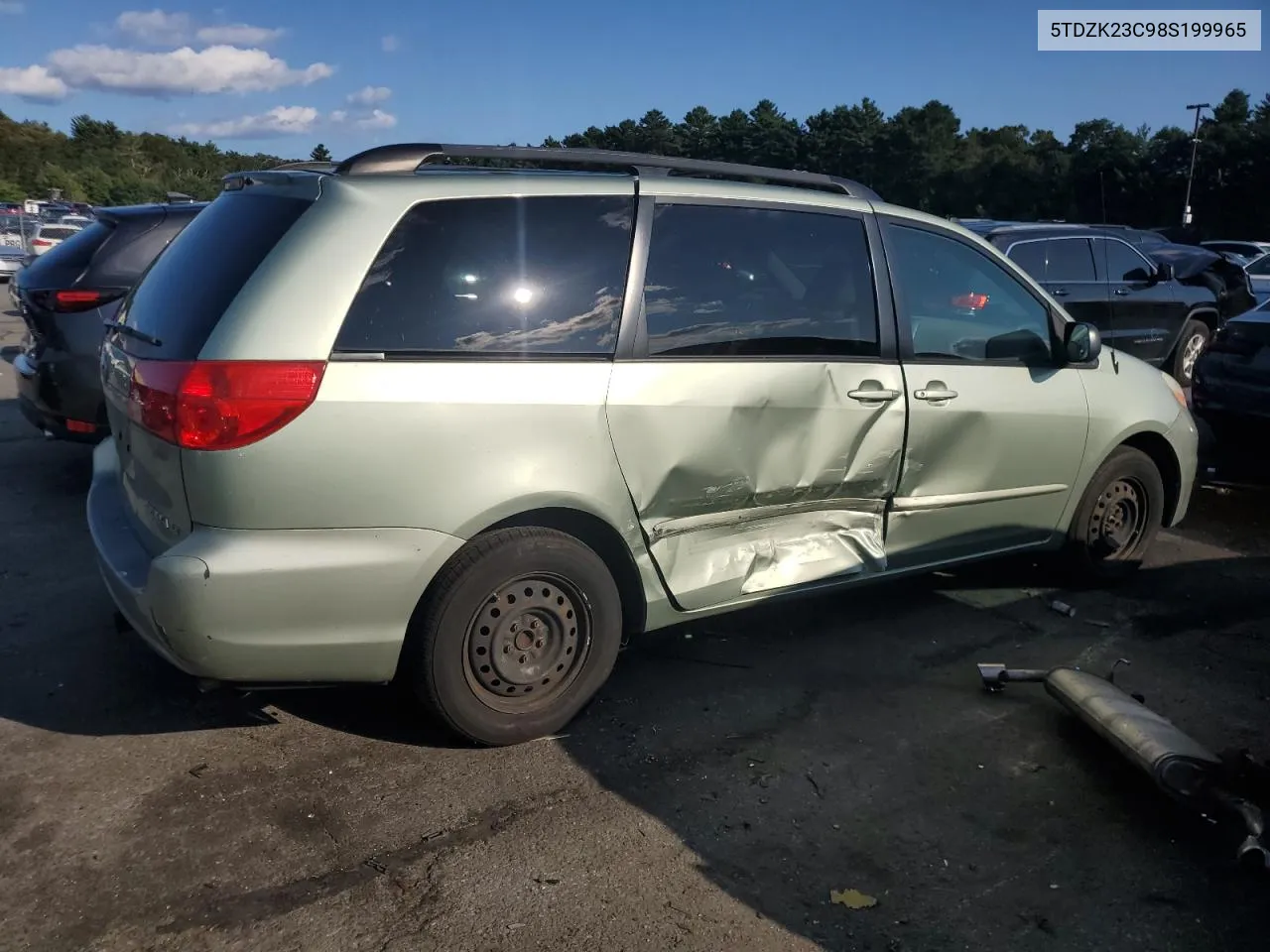 2008 Toyota Sienna Ce VIN: 5TDZK23C98S199965 Lot: 70259124