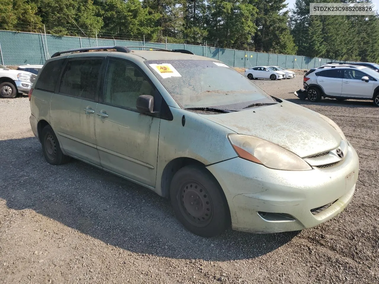 5TDZK23C98S208826 2008 Toyota Sienna Ce