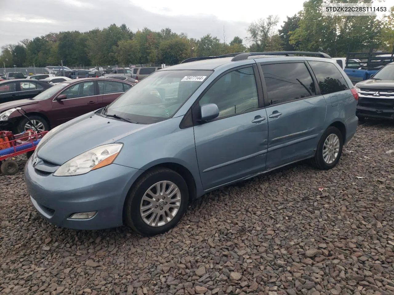 2008 Toyota Sienna Xle VIN: 5TDZK22C28S111453 Lot: 70477144