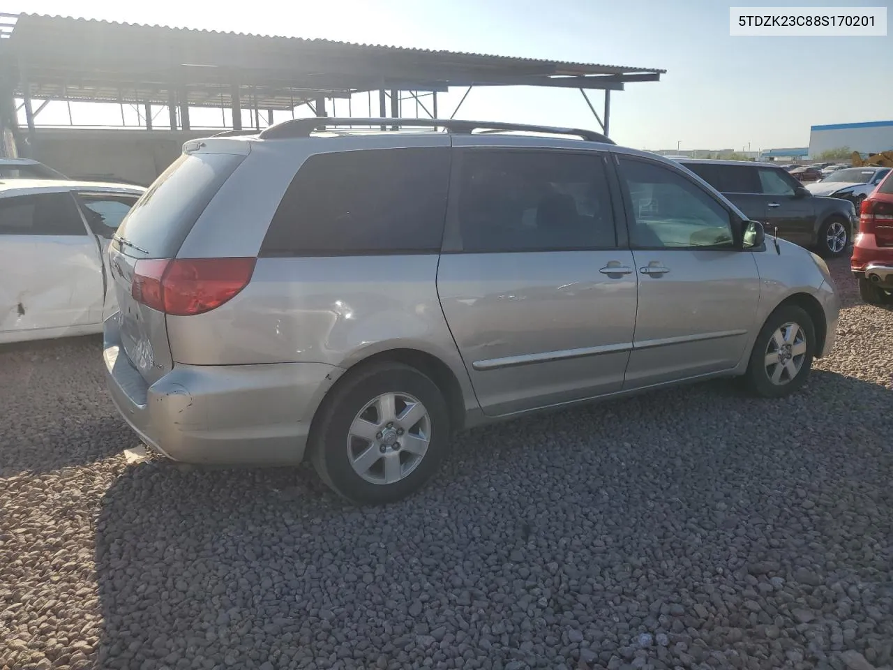 5TDZK23C88S170201 2008 Toyota Sienna Ce