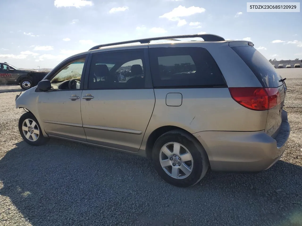 2008 Toyota Sienna Ce VIN: 5TDZK23C68S120929 Lot: 71770604