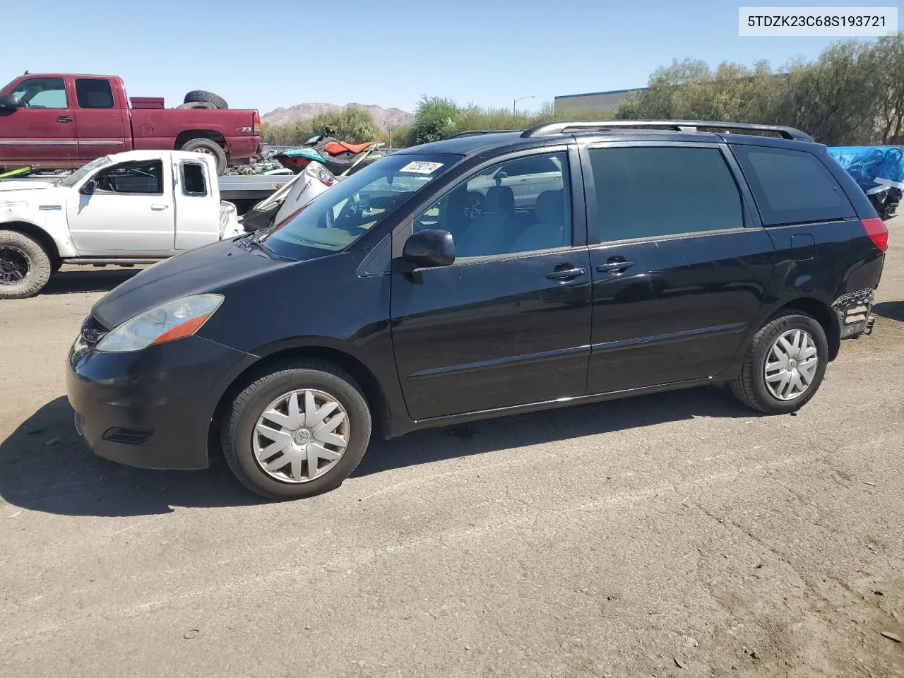 2008 Toyota Sienna Ce VIN: 5TDZK23C68S193721 Lot: 72292174