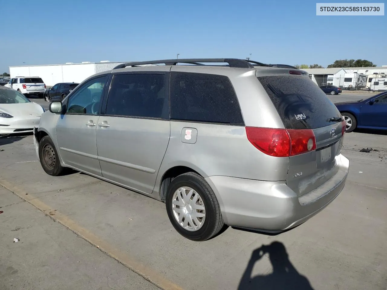 2008 Toyota Sienna Ce VIN: 5TDZK23C58S153730 Lot: 72354994