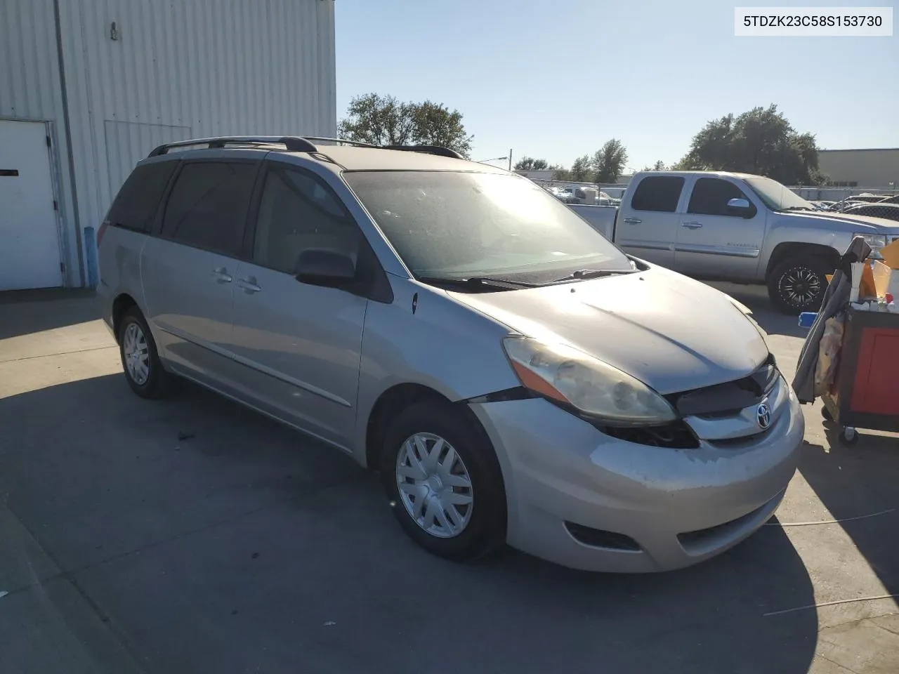 2008 Toyota Sienna Ce VIN: 5TDZK23C58S153730 Lot: 72354994