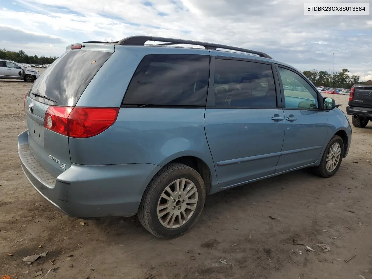 2008 Toyota Sienna Le VIN: 5TDBK23CX8S013884 Lot: 72440514