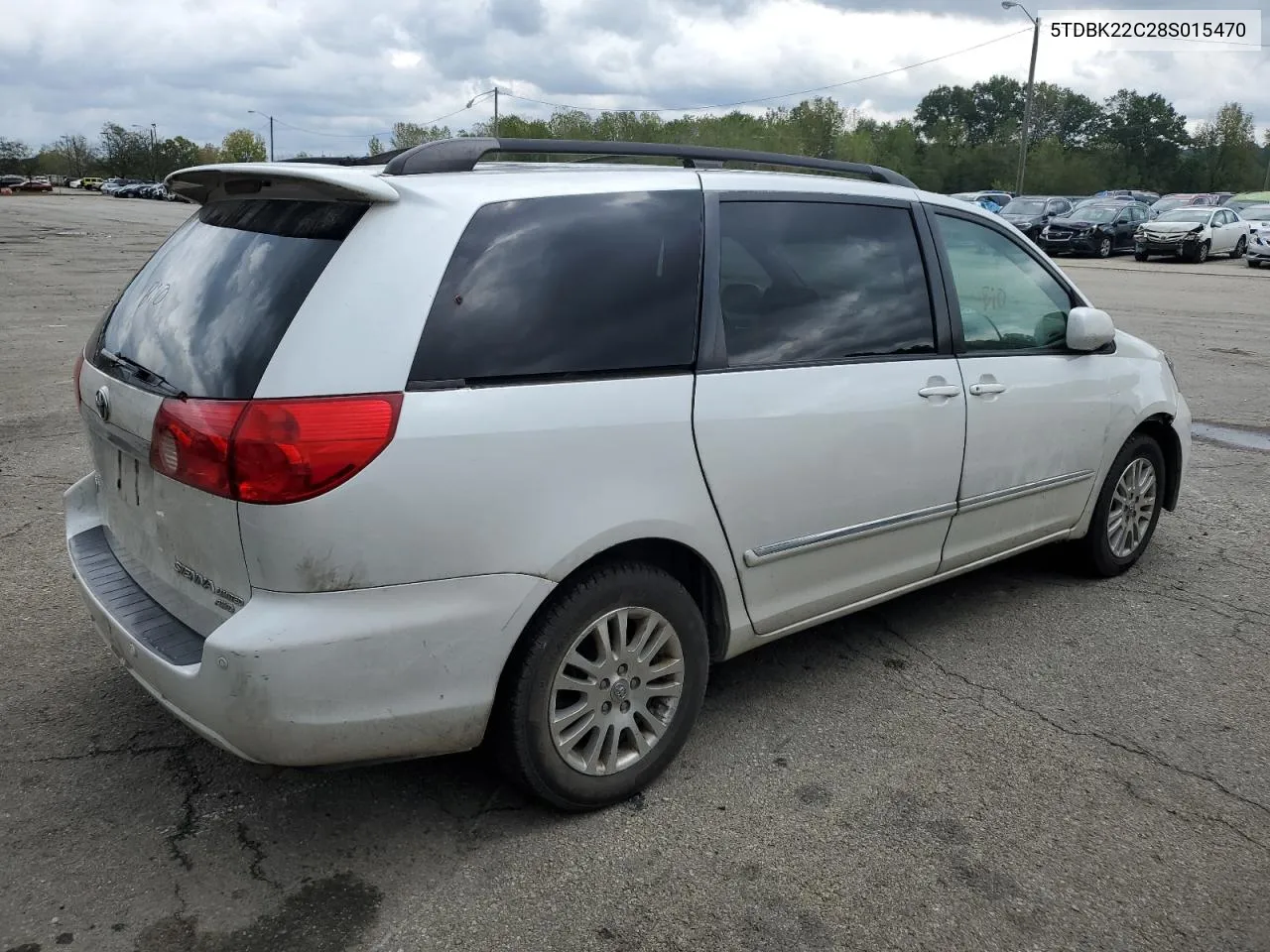 2008 Toyota Sienna Xle VIN: 5TDBK22C28S015470 Lot: 72498074