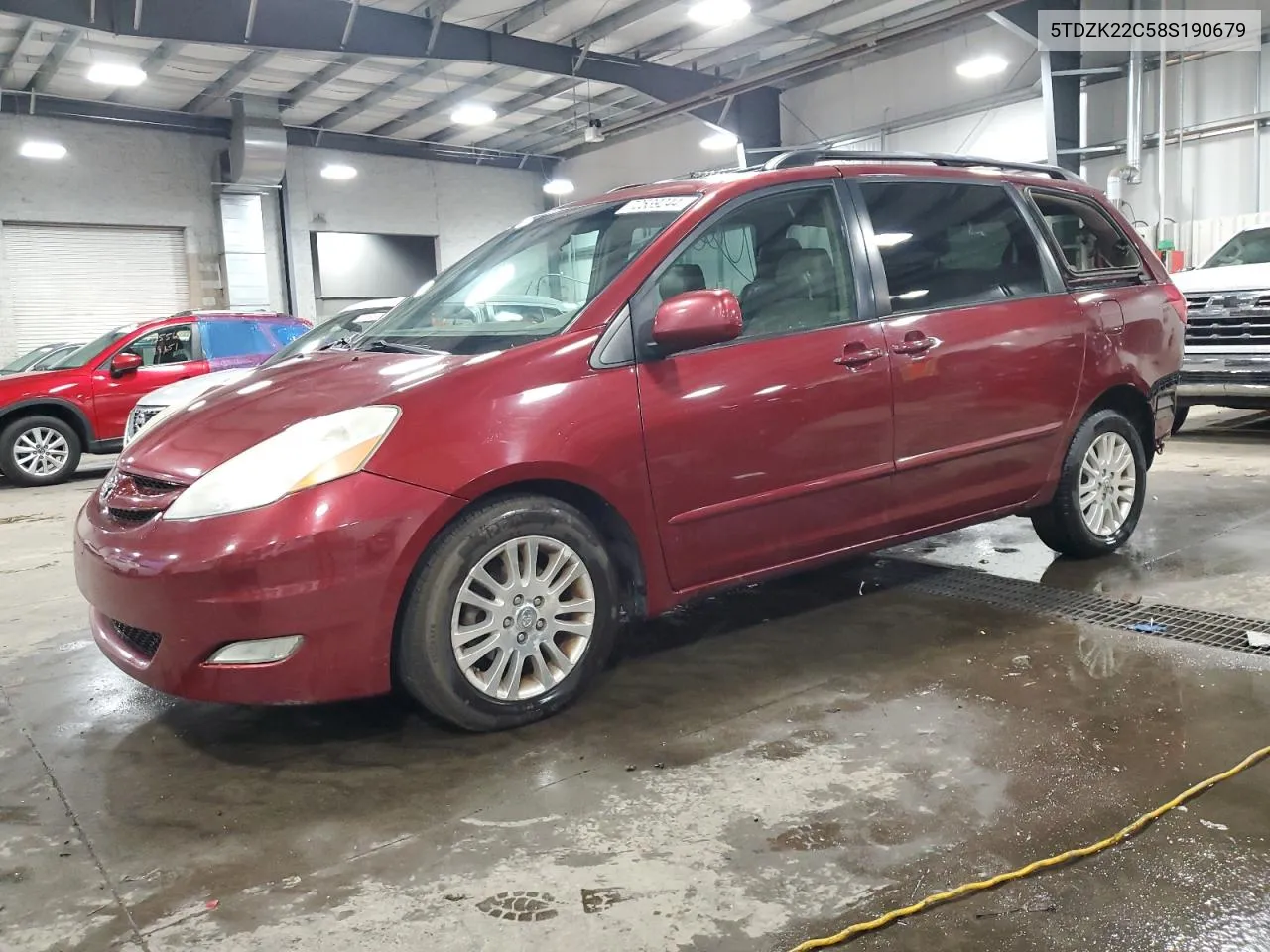 2008 Toyota Sienna Xle VIN: 5TDZK22C58S190679 Lot: 72539244