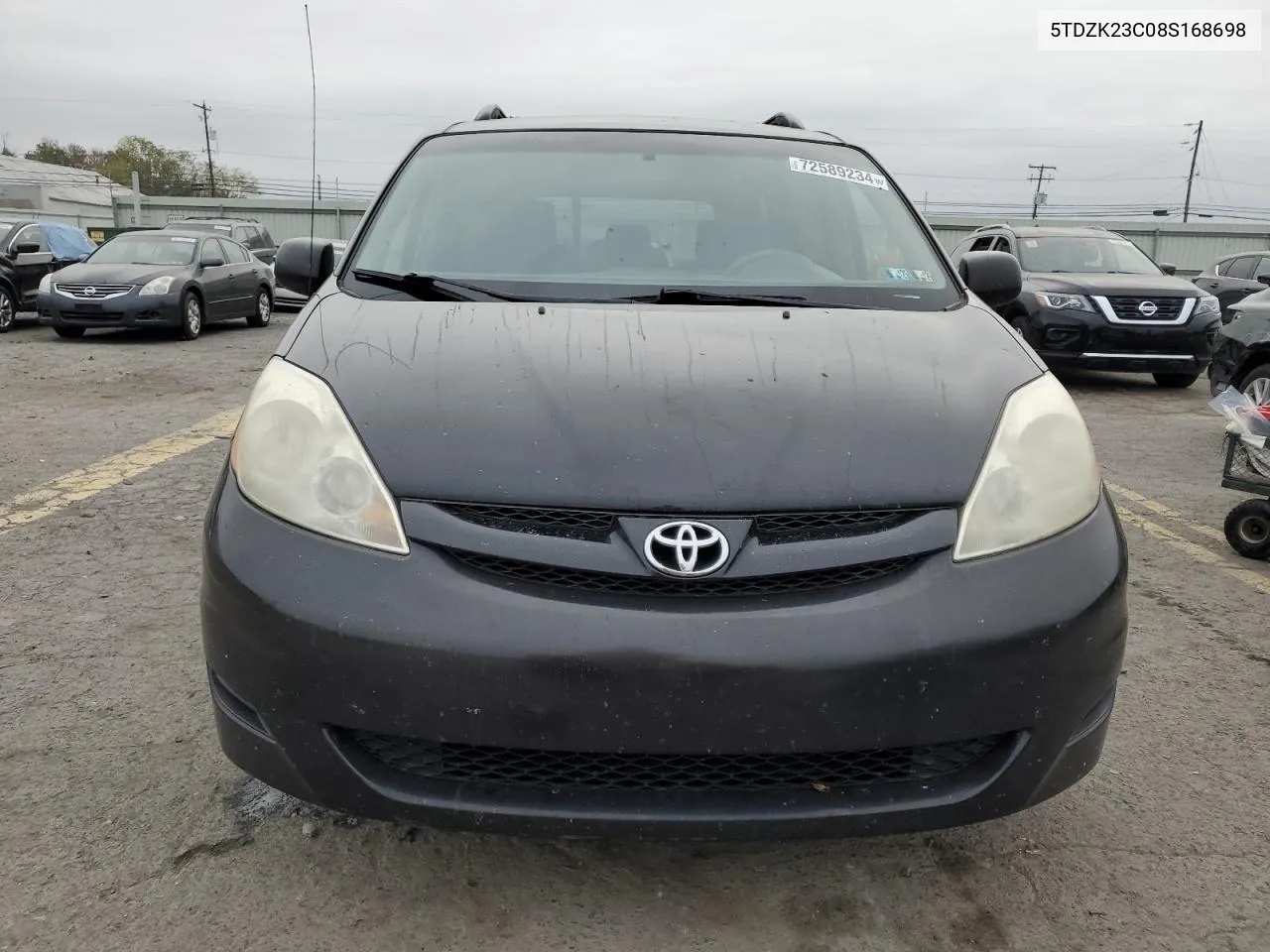 2008 Toyota Sienna Ce VIN: 5TDZK23C08S168698 Lot: 72589234