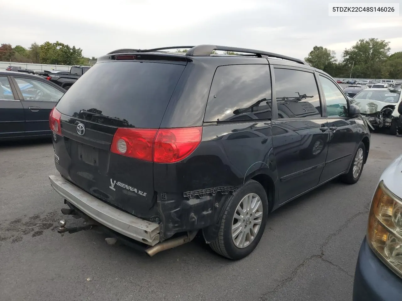 2008 Toyota Sienna Xle VIN: 5TDZK22C48S146026 Lot: 72618214