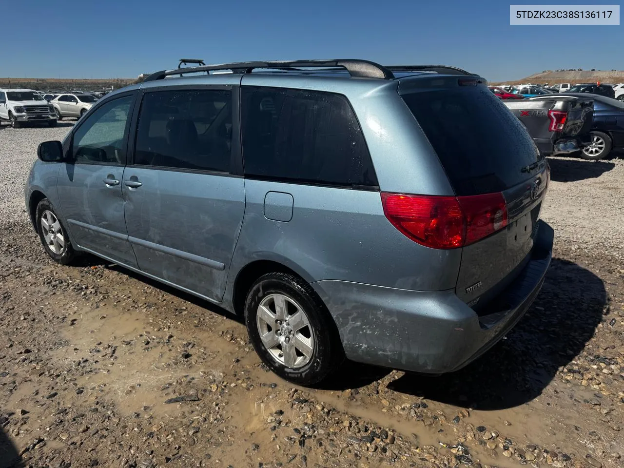 5TDZK23C38S136117 2008 Toyota Sienna Ce