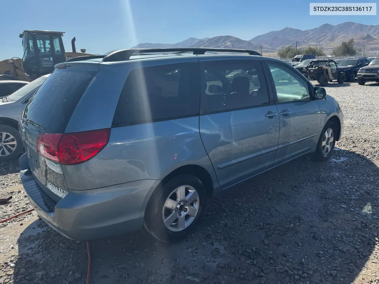 2008 Toyota Sienna Ce VIN: 5TDZK23C38S136117 Lot: 72645954