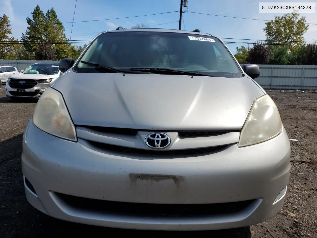 5TDZK23CX8S134378 2008 Toyota Sienna Ce