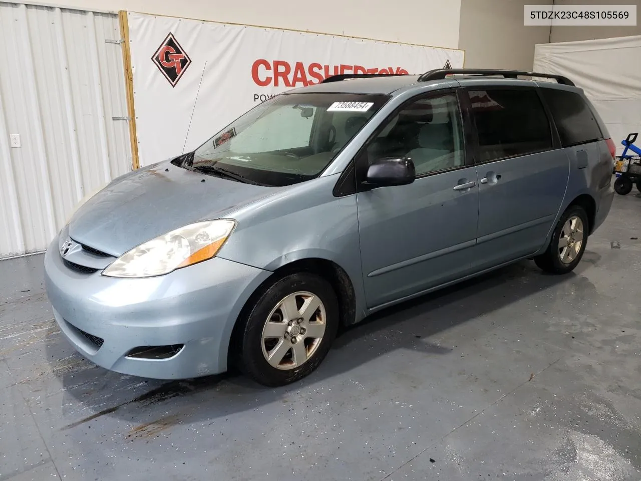 2008 Toyota Sienna Ce VIN: 5TDZK23C48S105569 Lot: 73588454