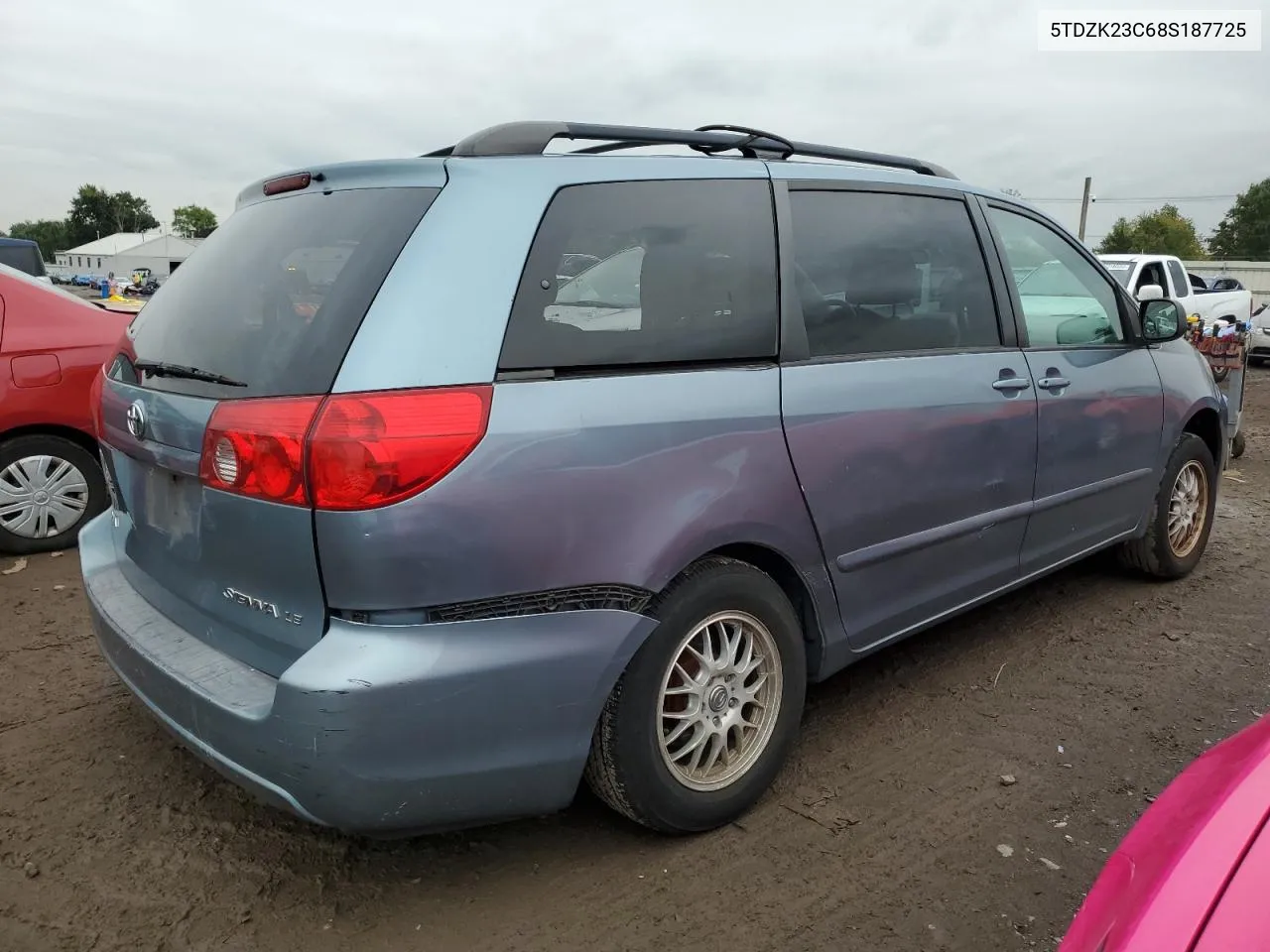 2008 Toyota Sienna Ce VIN: 5TDZK23C68S187725 Lot: 73607174