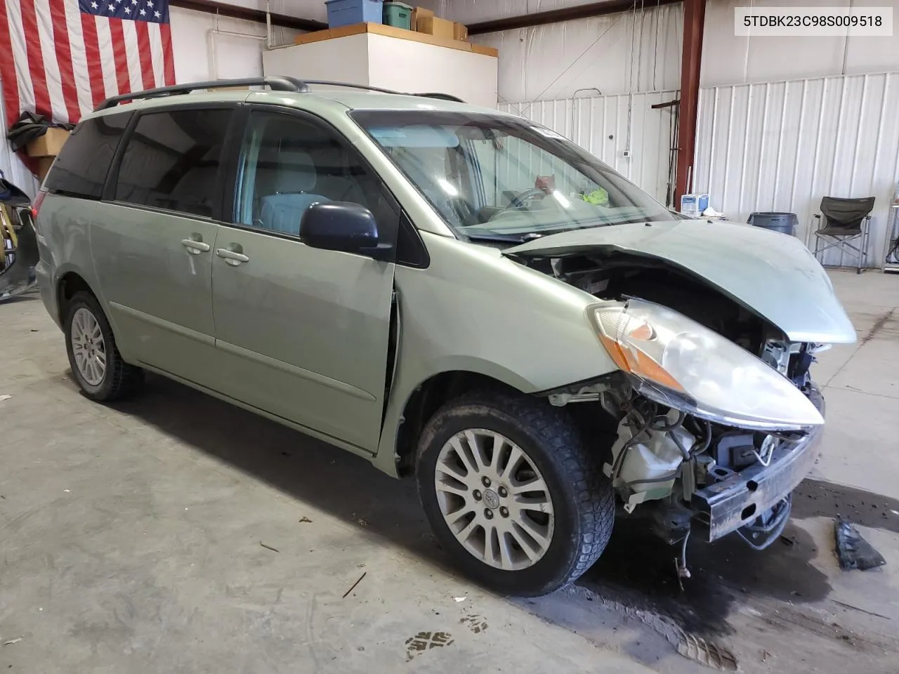 2008 Toyota Sienna Le VIN: 5TDBK23C98S009518 Lot: 73827434