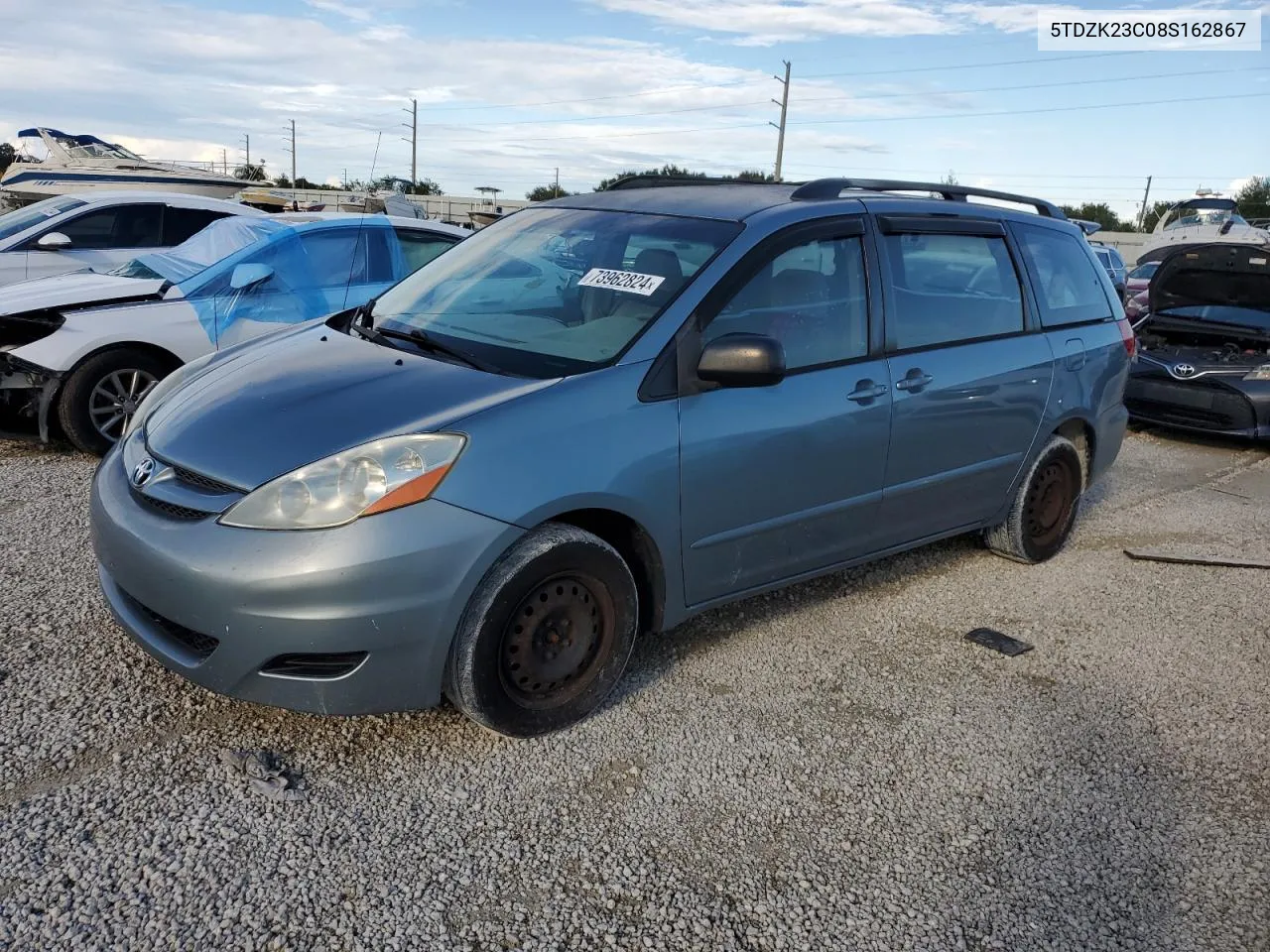 5TDZK23C08S162867 2008 Toyota Sienna Ce