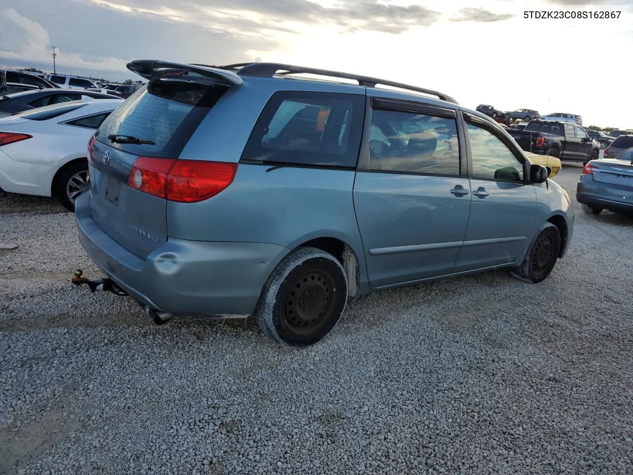 2008 Toyota Sienna Ce VIN: 5TDZK23C08S162867 Lot: 73962824