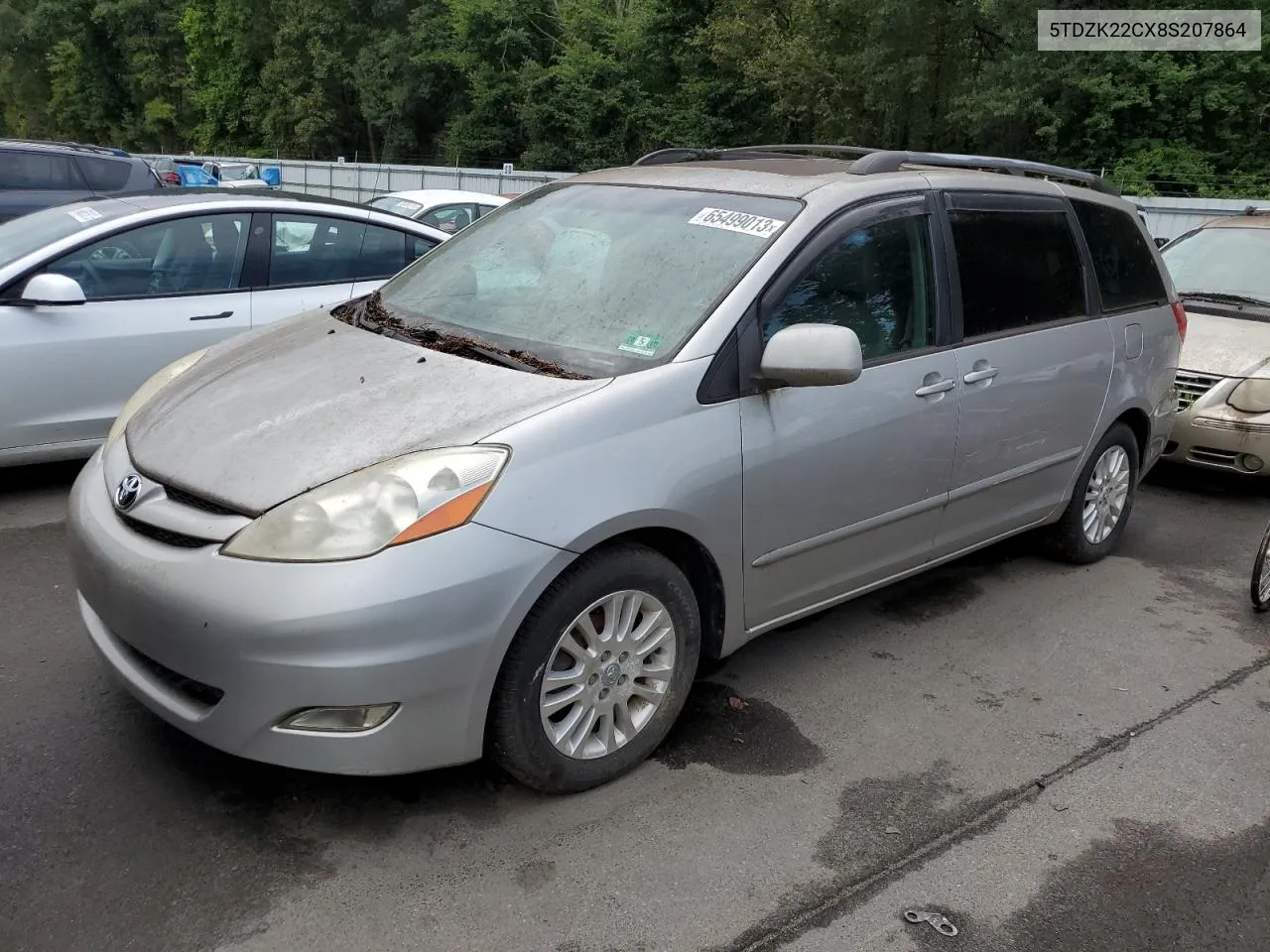 2008 Toyota Sienna Xle VIN: 5TDZK22CX8S207864 Lot: 74219394